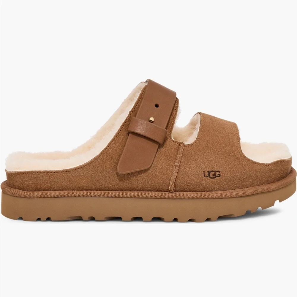 UGG GREENPORT GENUINE SHEARLING SLIDE SANDLE SIZE 7 NEW IN BOX - Picture 4 of 7